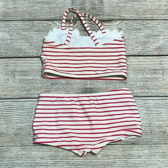 Janie and Jack Pink and White Bikini Set Size 18-24 M - Picture 12 of 13